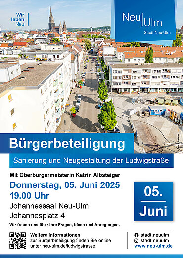 Plakat mit informationen zur Bürgerinformationsveranstaltung