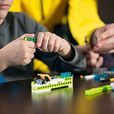 Spielen mit Bausteinen