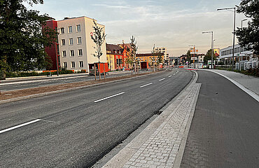 Die umgebaute Reuttier Straße