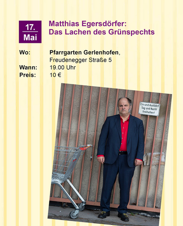 Matthias Egersdörfer am 17. Mai in Gerlenhofen