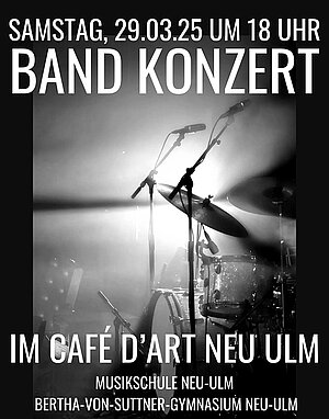 Plakat Bandkonzert am 29.03.