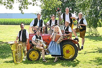 Gruppenfoto Heusteig Musikanten