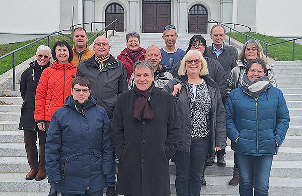 Gruppenfoto mit den Dienstjubilaren