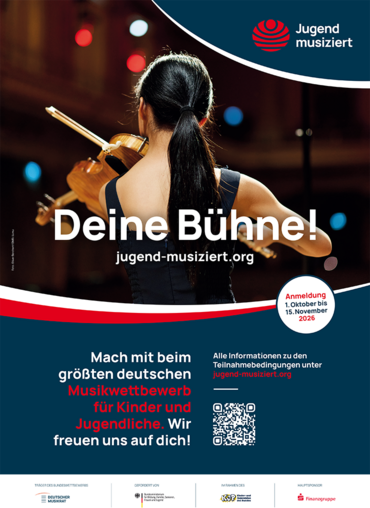 Plakat Jugend musiziert - deine Bühne