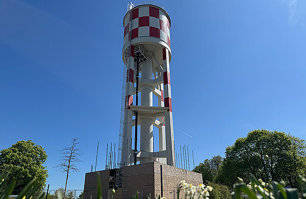 Wasserturm im Wiley ohne Gerüst