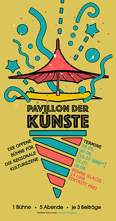 Flyer "Pavillon der Künste - die offene Bühne für die regionale Kulturszene"