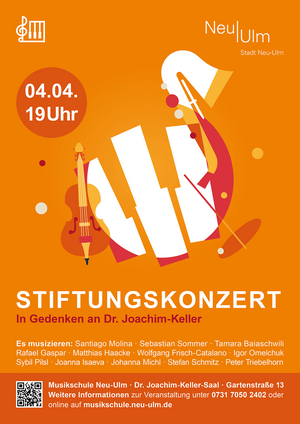 Plakat Stiftungskonzert am 4. April