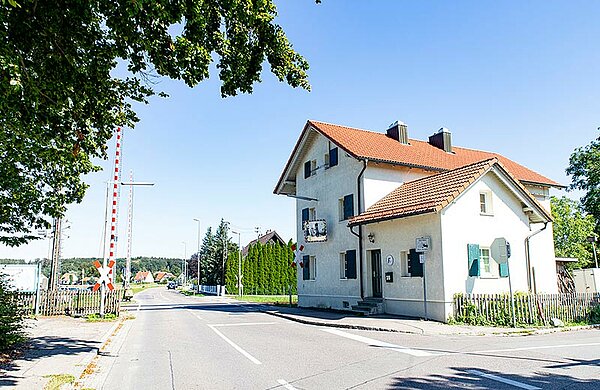 Bahnübergang in Gerlenhofen