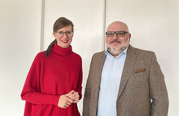 Oberbürgermeisterin Katrin Albsteiger und der neue Stadtkämmerer