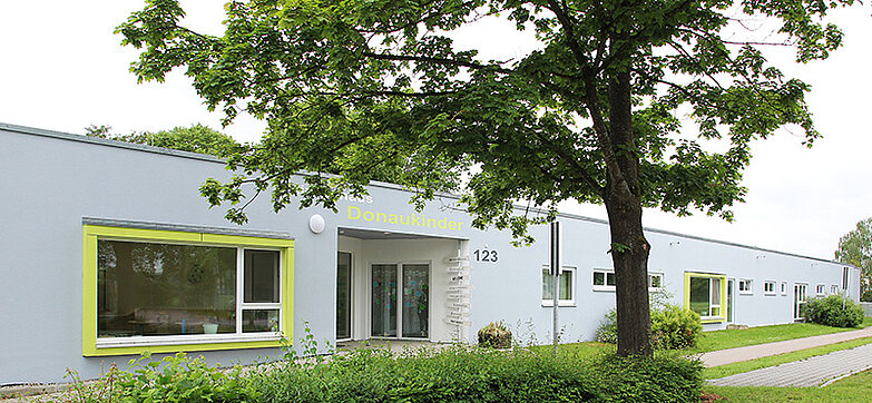 Eingangsbereich des Kinderhauses Donaukinder