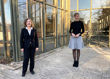 OB Katrin Albsteiger und Susanne Moroff