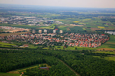 Ludwigsfeld von oben