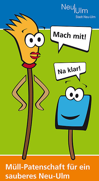 Infoflyer "Müll-Patenschaft für ein sauberes Neu-Ulm"