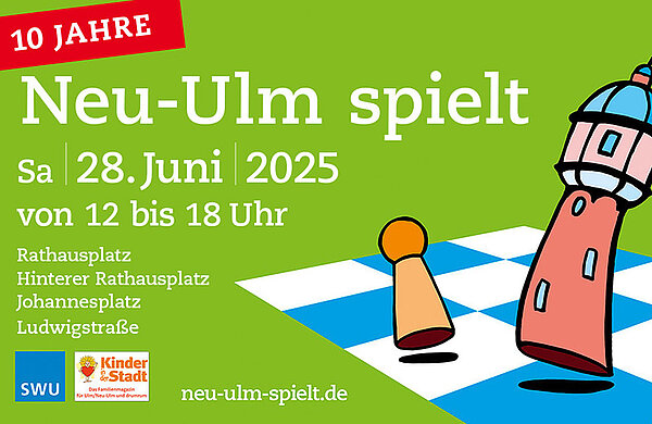 Banner "Neu-Ulm spielt" am 28. Juni 2025