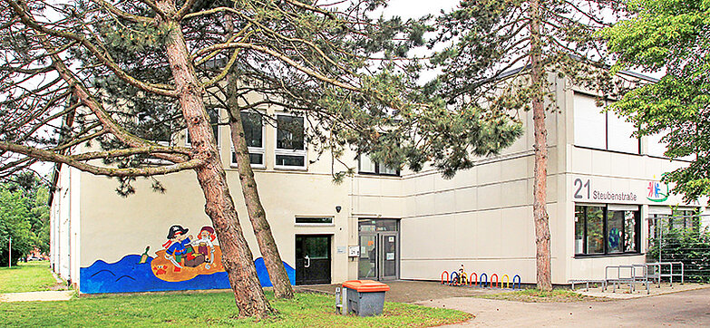 Außenansicht der Kita Schatzinsel