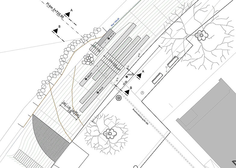 Technischer Entwurf für die Maßnahme am Maxplatz