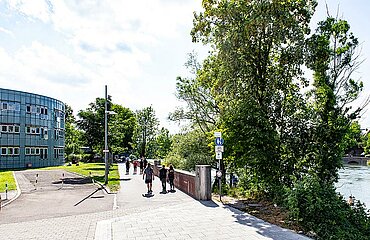 Fuß- und Radweg am Neu-Ulmer Jahnufer