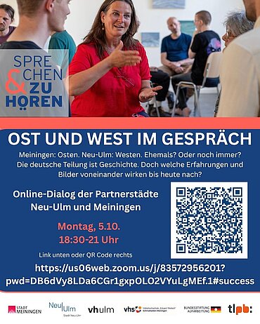 Plakat: Ost und West im Gespräch