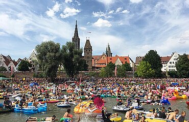Nabada auf der Donau