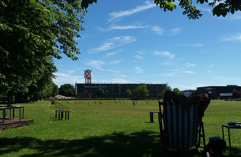 Fußballplatz im Sport- und Freizeitpark Wiley