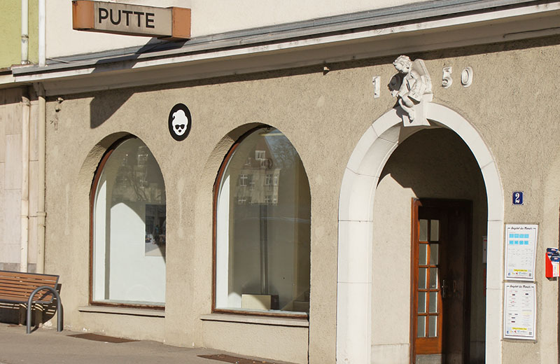 Eingangsbereich des Projektraums PUTTE