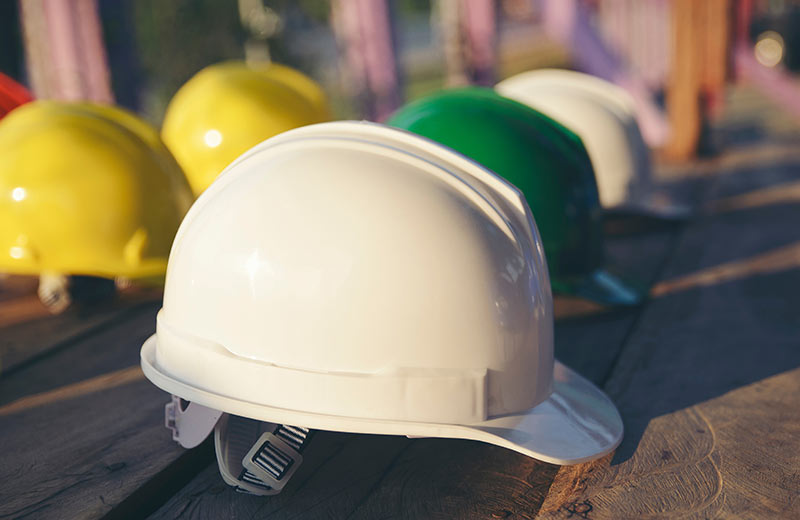 Baustellenhelme