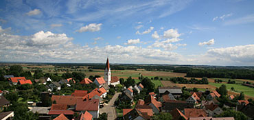 Luftaufnahme von Holzschwang, Stadtteil von Neu-Ulm